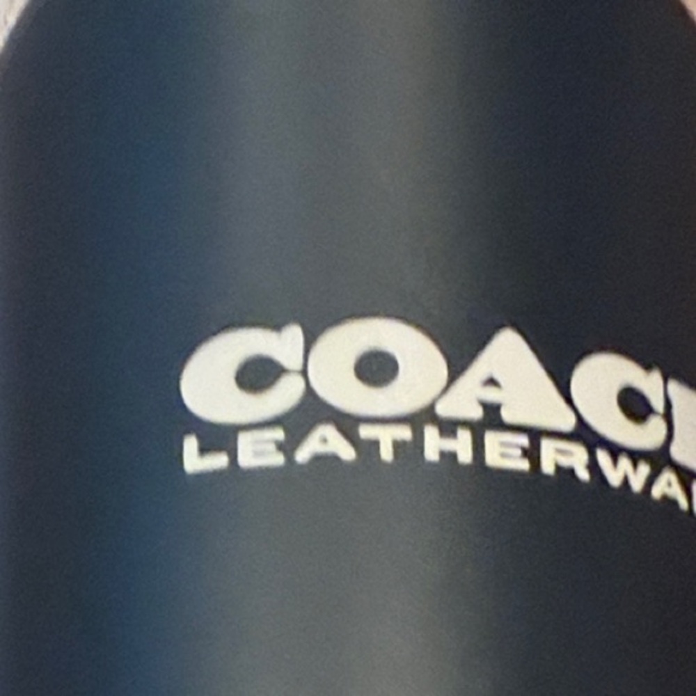Coach Matte Black Water Bottle